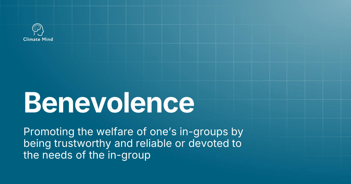 Benevolence | Climate Mind docs